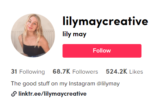 Lily May tiktok