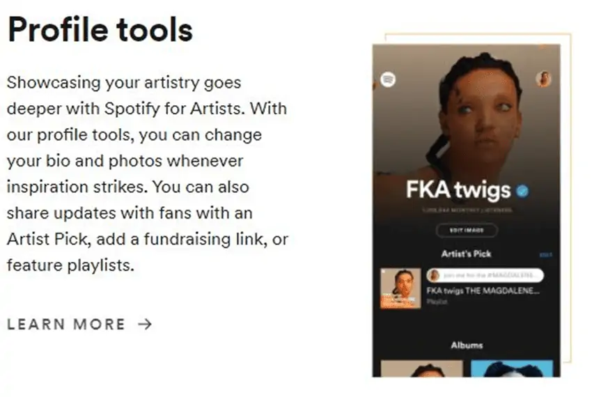 Spotify profile tools