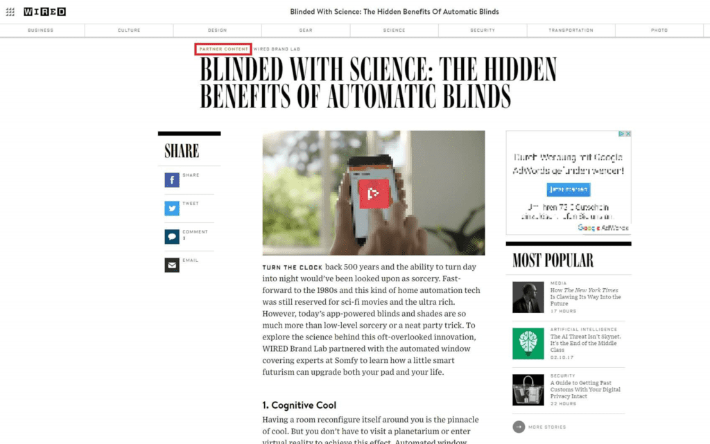 Wired Advertorial