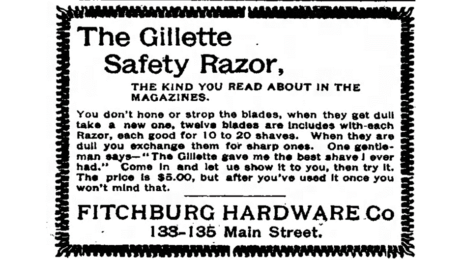 Gillette Razor and blade model