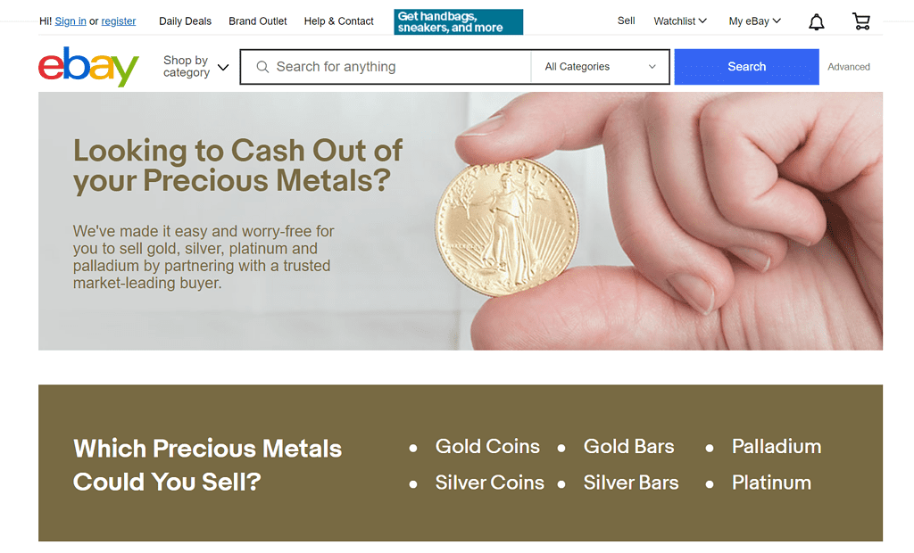 ebay precious metals make money in one hour