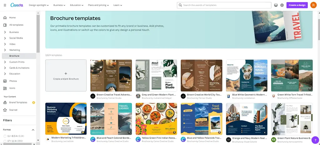 How To Make Brochure In Canva