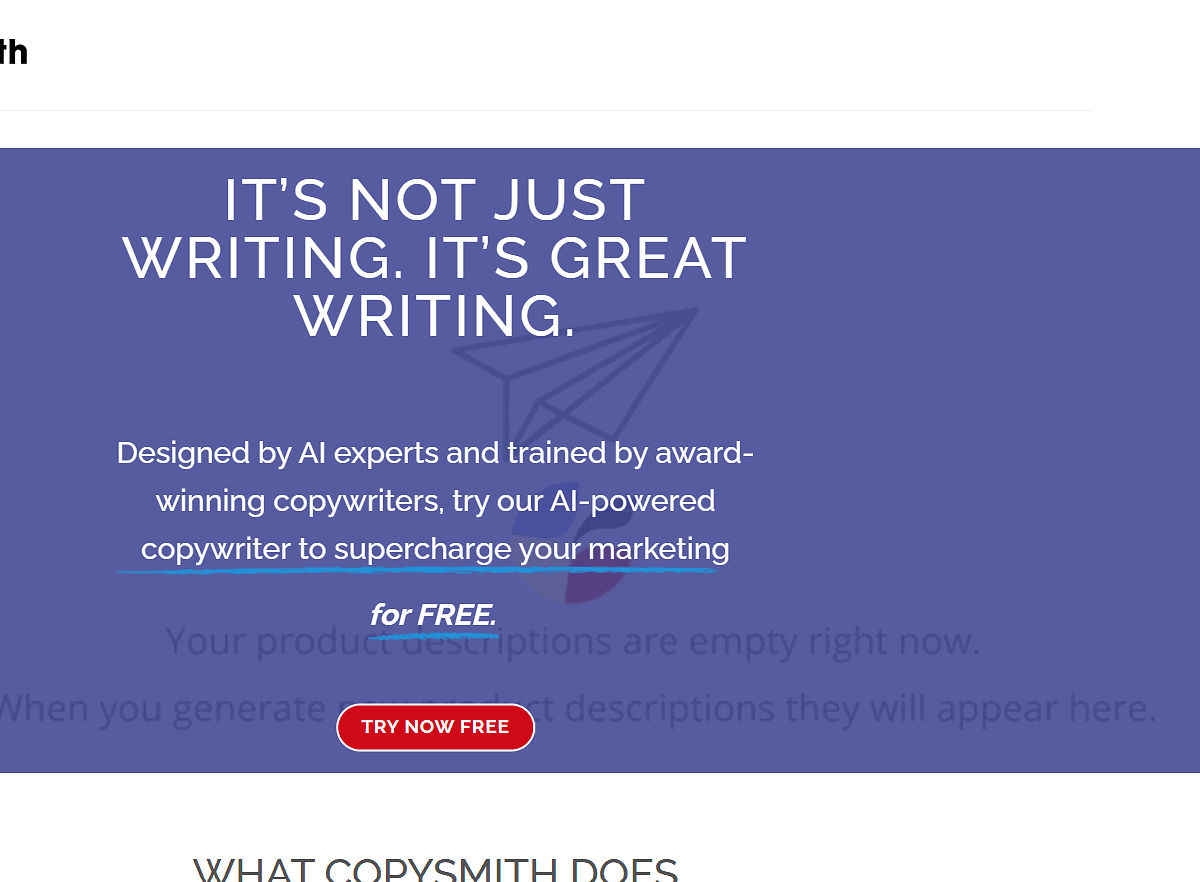 CopySmith Website