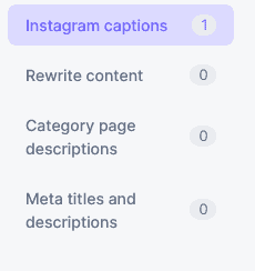 Hypotenuse AI Content Types