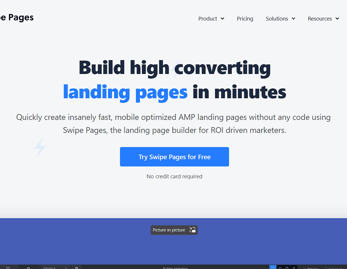 Swipe Pages - Landing Page Builder