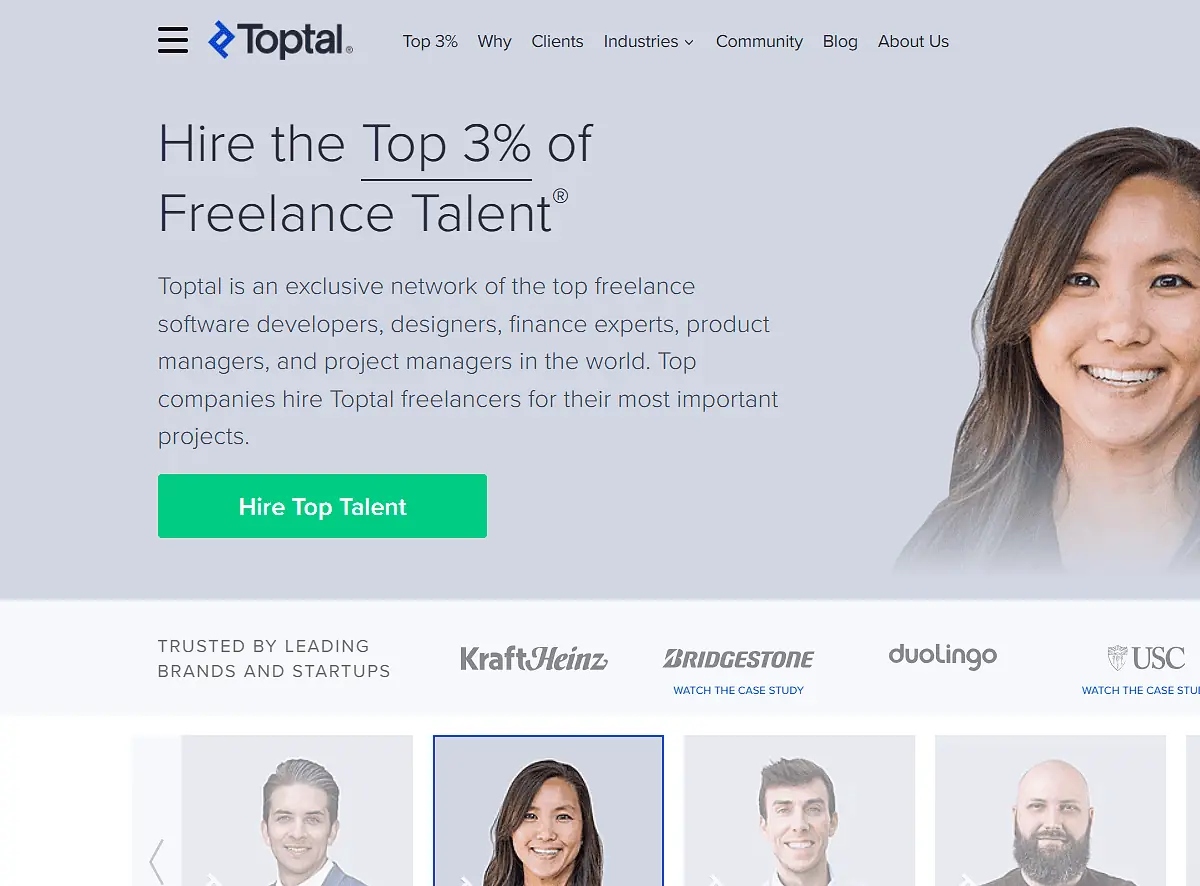 Toptal - Tools To Outsource Photo Editing