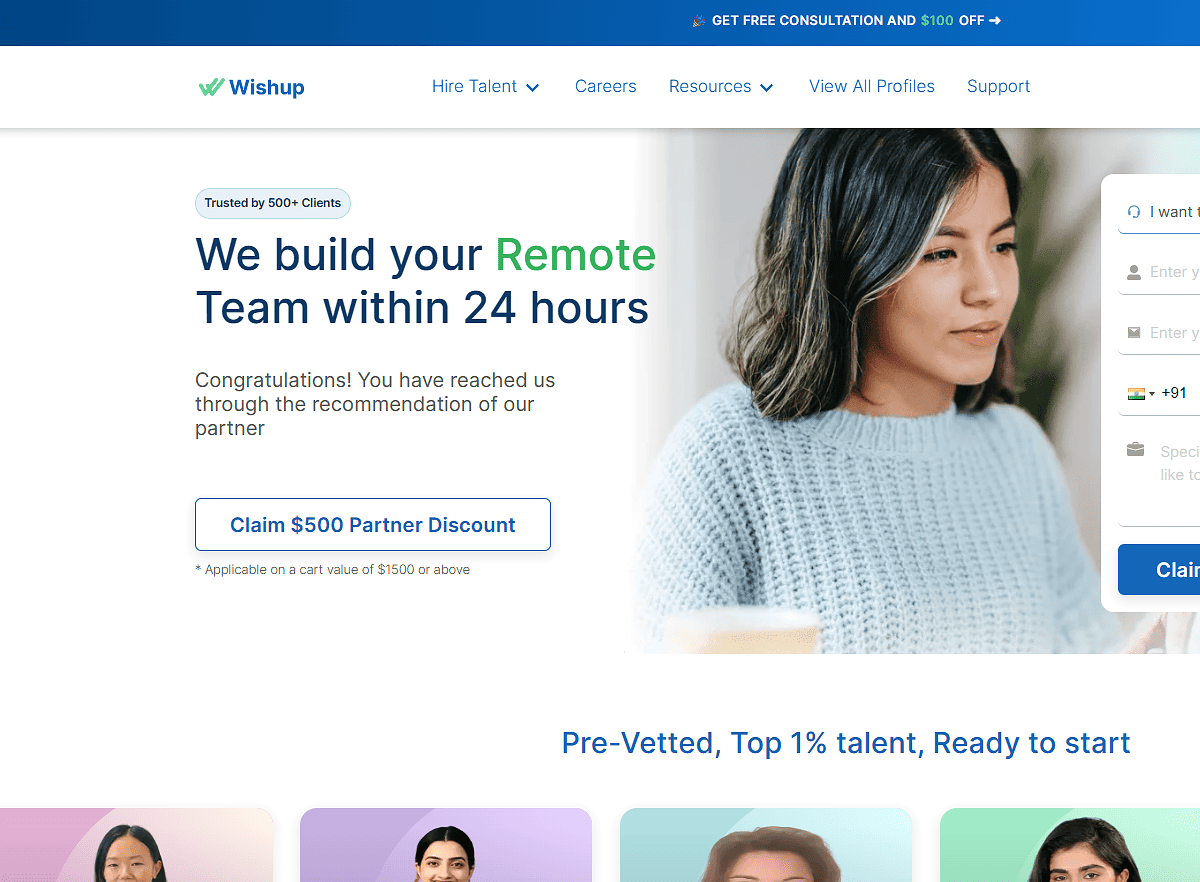 Wishup Wishup Platform to Outsource Data Entry