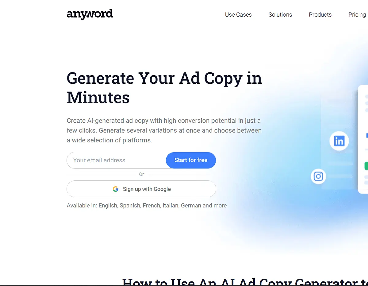 anyword - Best AI Writing Tools