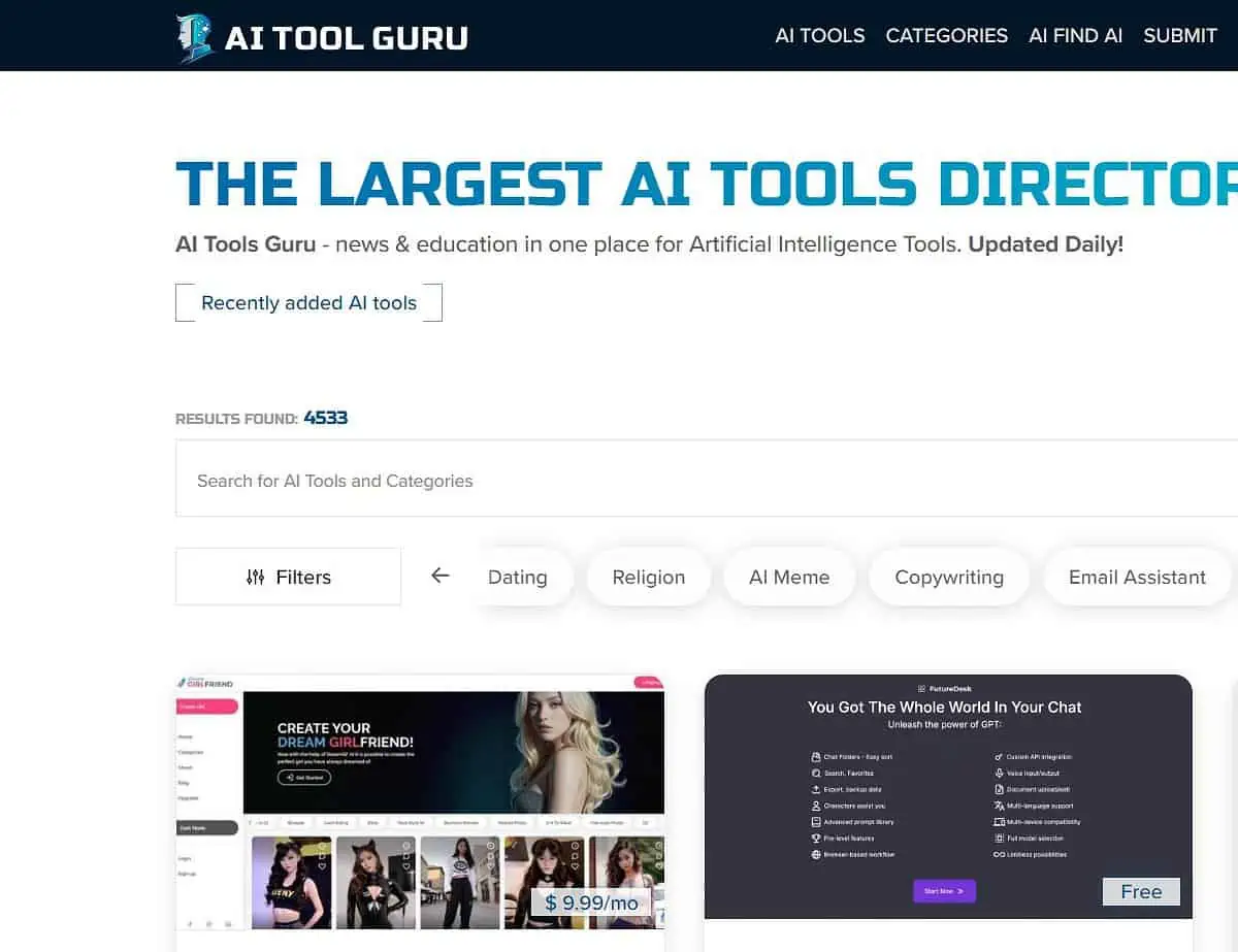 AI Tool Guru - Platform To Hire Social Media Manager