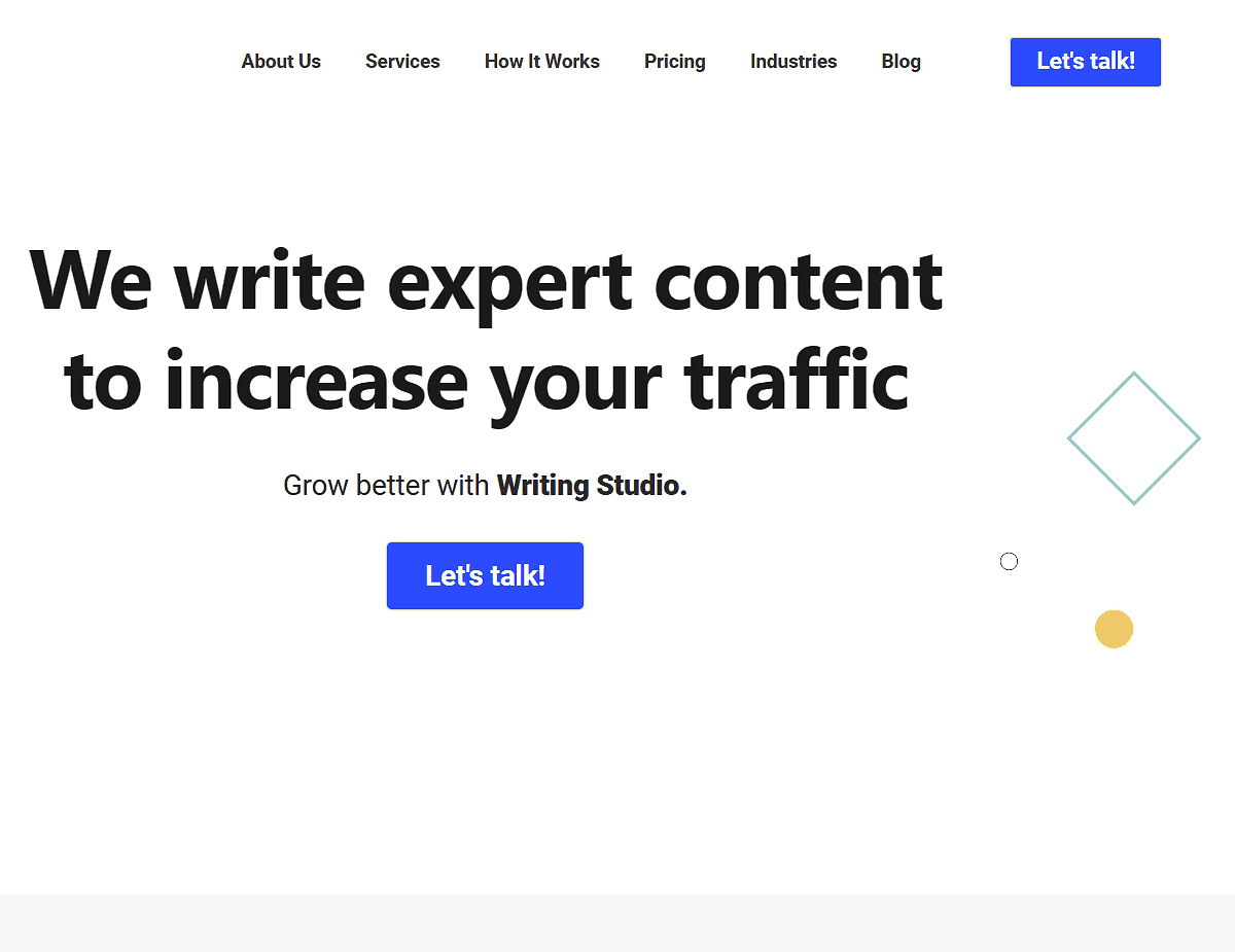 writing studio Platform for Copywriting Services