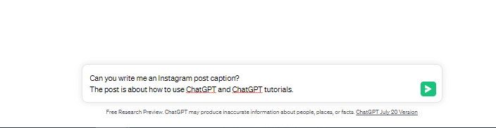 how to use chatgpt