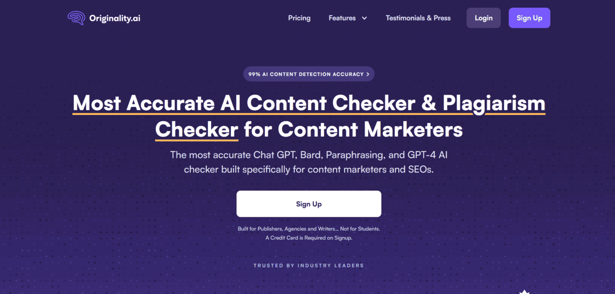 Originality.AI Originality.AI - AI Detection Tool