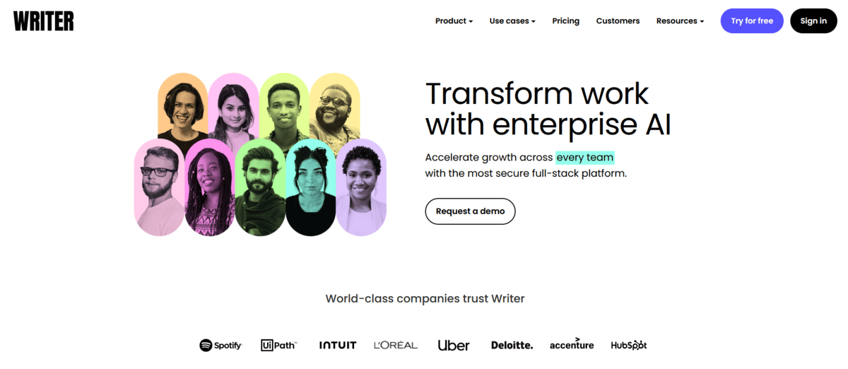 Screenshot 2023-09-04 121120 Writer - AI Detection Tool