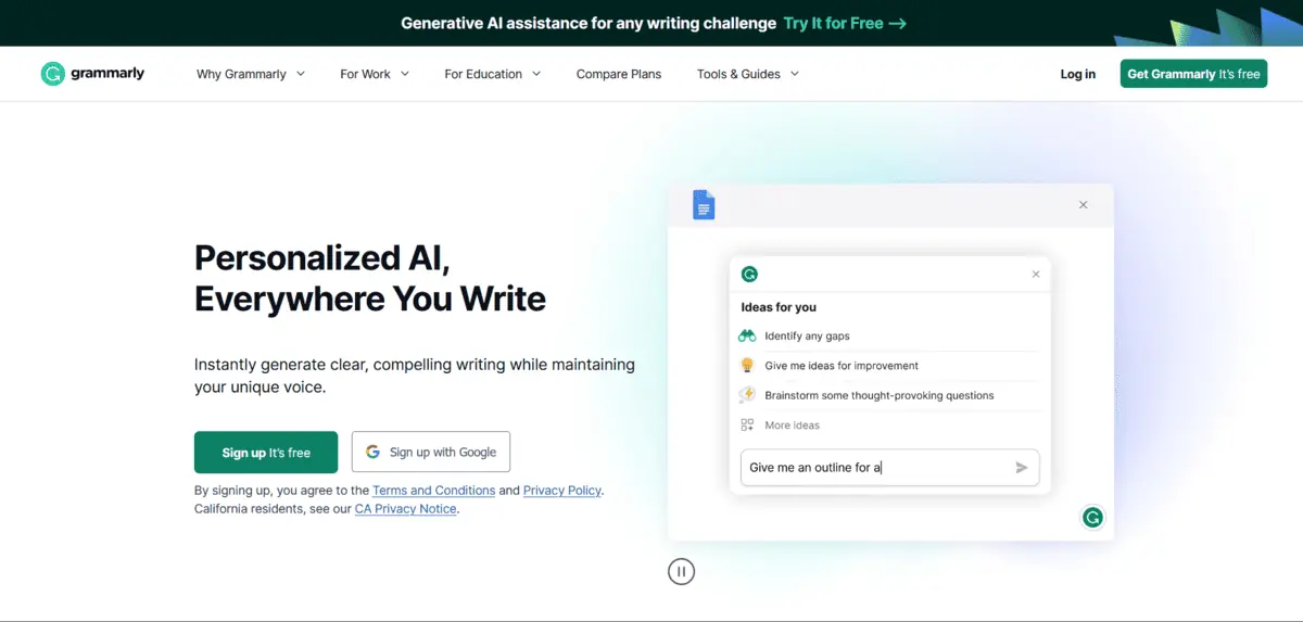 Grammarly - AI Tools for Business