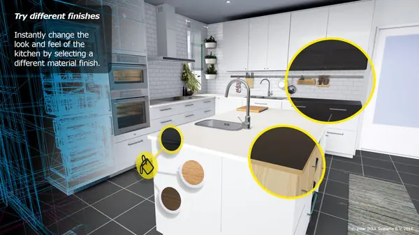 IKEA uses virtual reality (VR) on its website 