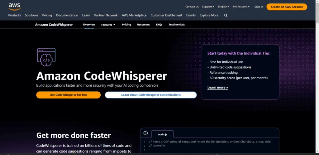 Amazon Codewhisperer