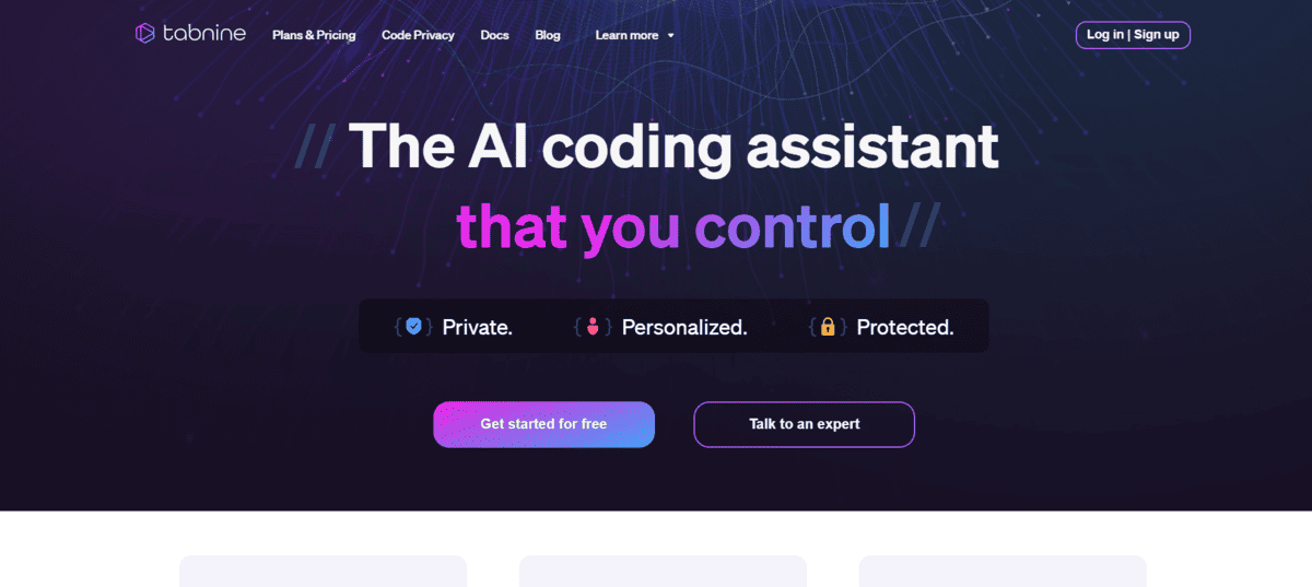 Screenshot 2024-01-31 160355 Tabnine - AI Tools for Developers