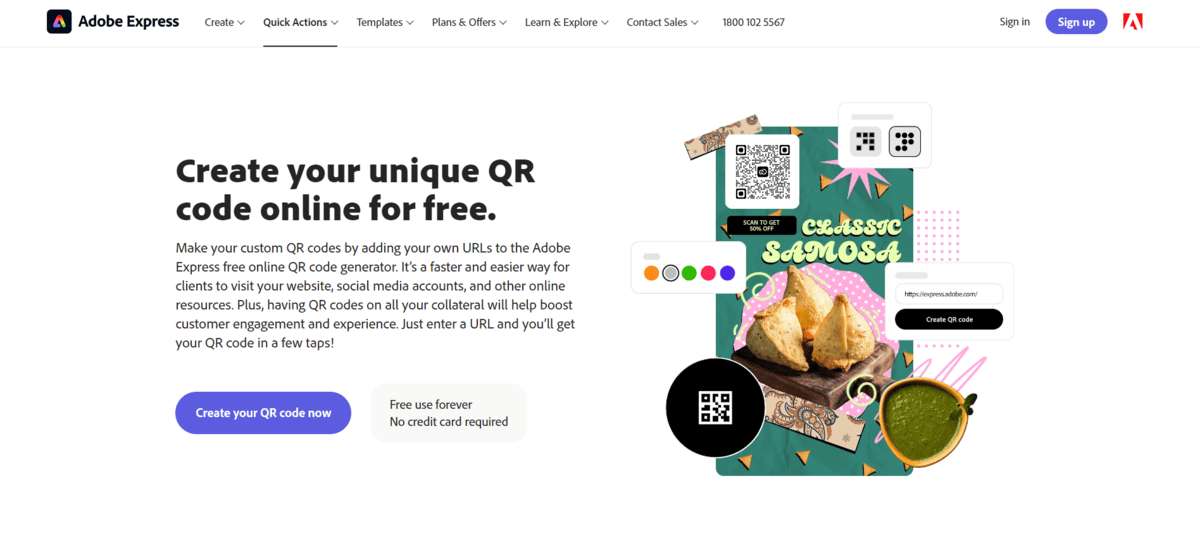 Screenshot 2024-02-13 161147 Adobe Express’s QR Code Generator