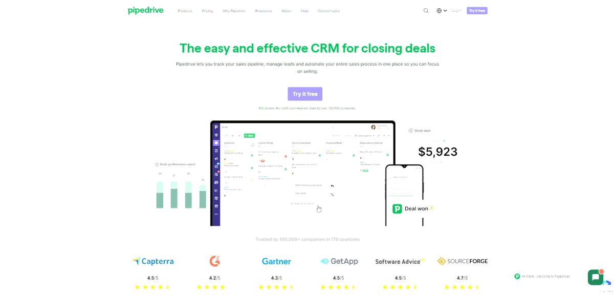 Screenshot 2024-03-18 145704 Pipedrive CRM - Free Contact Management Software