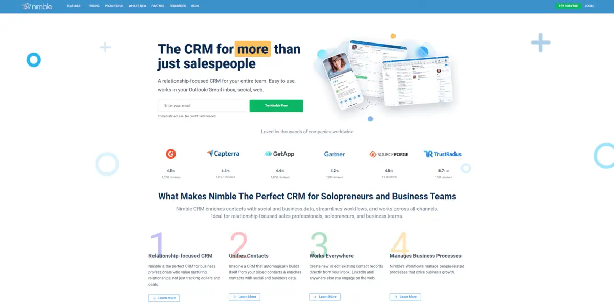 Nimble - CRMs for Sales