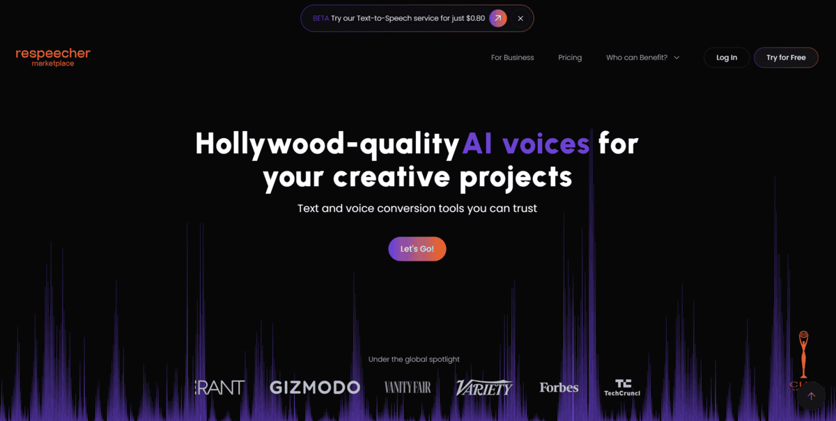 Respeecher Voice Marketplace Respeecher Voice Marketplace