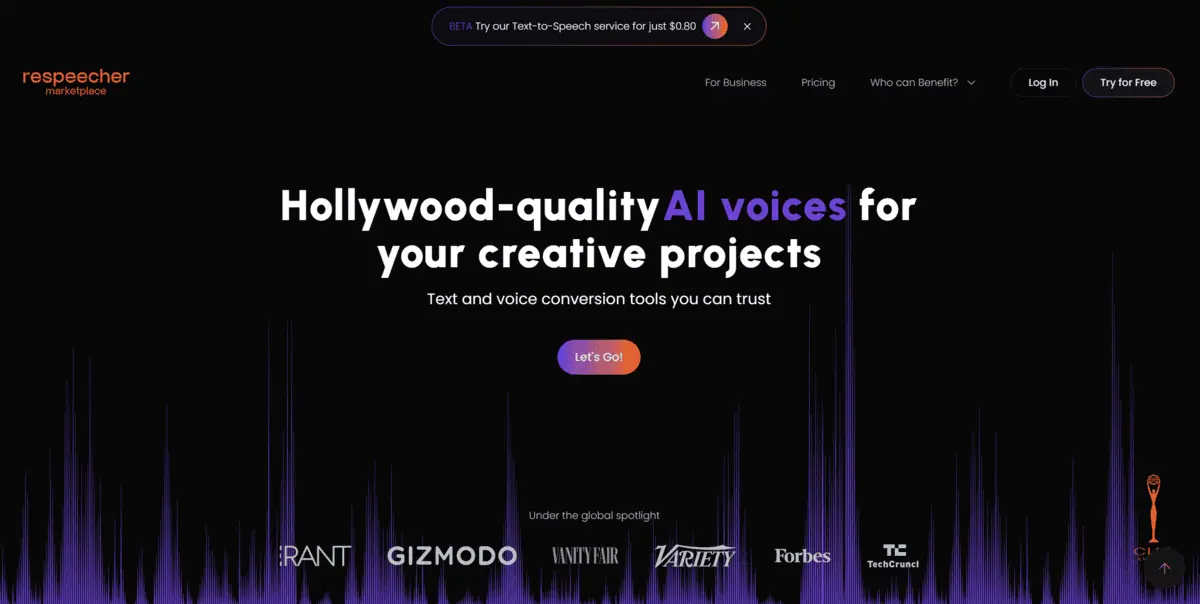 Respeecher Voice Marketplace