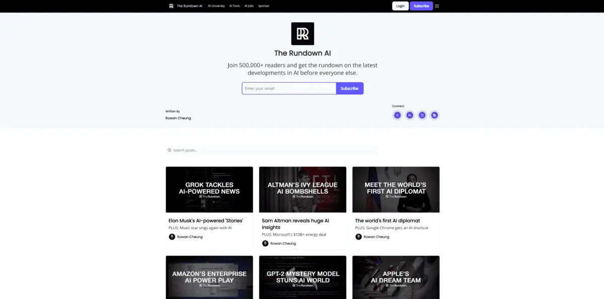 Screenshot 2024-05-06 173102 The Rundown - Best AI Newsletters