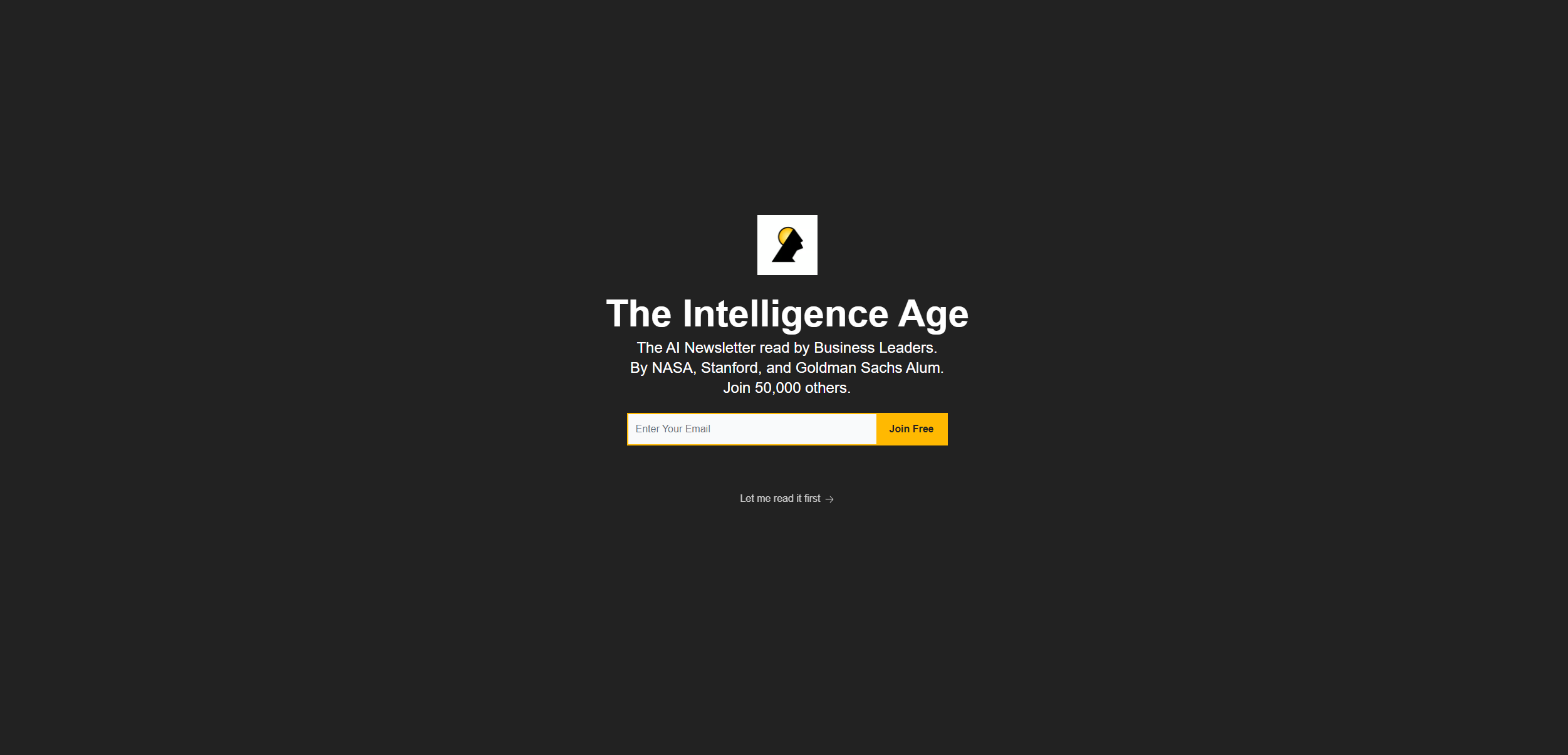 the intelligence age- Best AI Newsletters