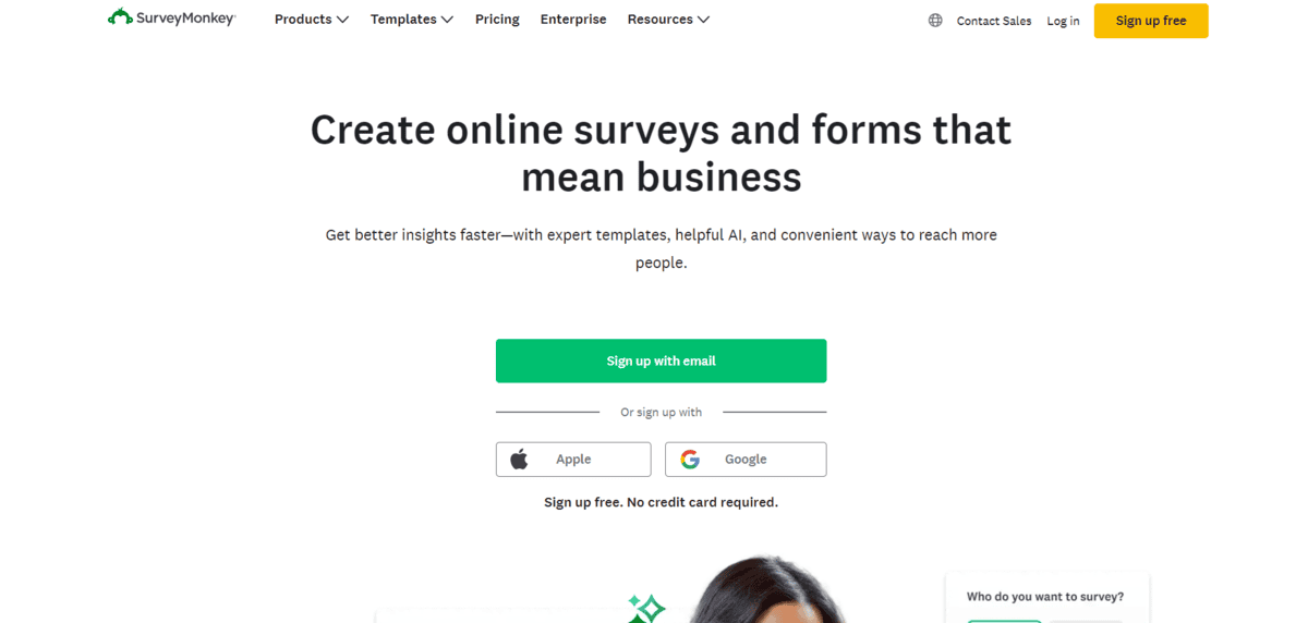 SurveyMonkey SurveyMonkey - Best Market Research Tool