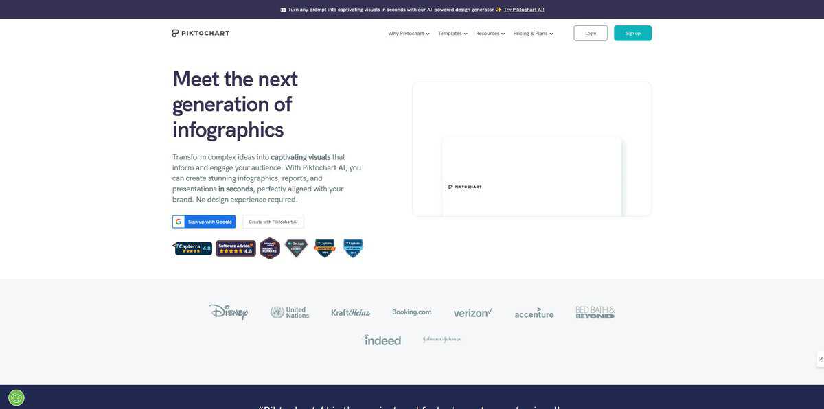 0 - Infographic Maker Trusted By 1 Piktochart