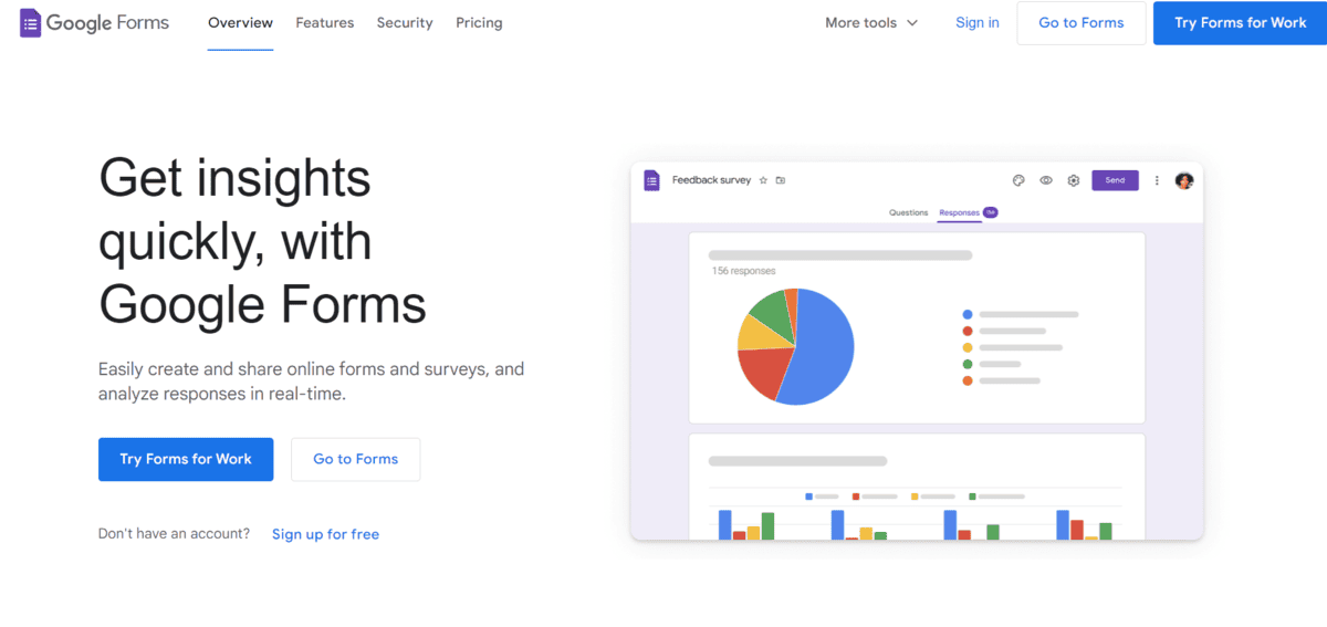 Google Forms Google Forms - Best Survey Tool