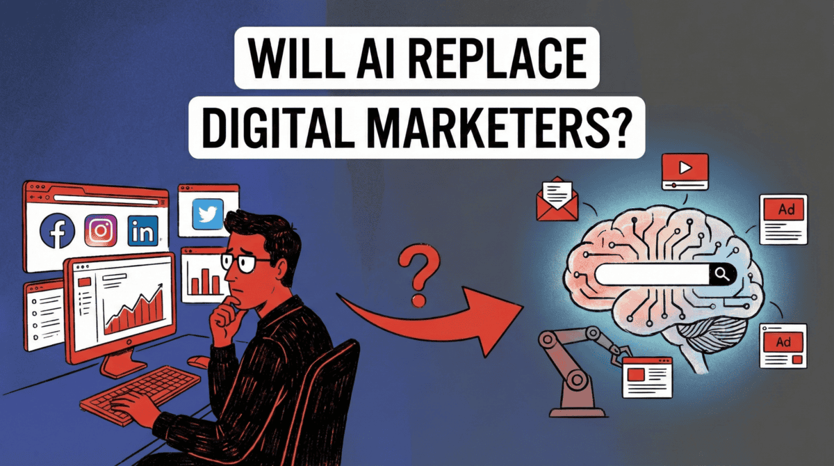 Will AI Replace Digital Marketers: Trends & Impact Analysis