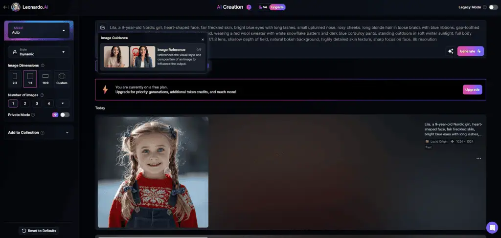 Open a new generation and upload that image as a reference using the reference image panel