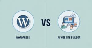 ai website builder vs wordpress