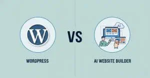ai website builder vs wordpress