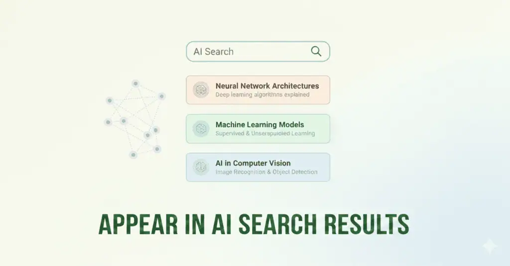 how to appear in ai search results