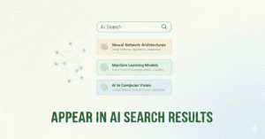 how to appear in ai search results