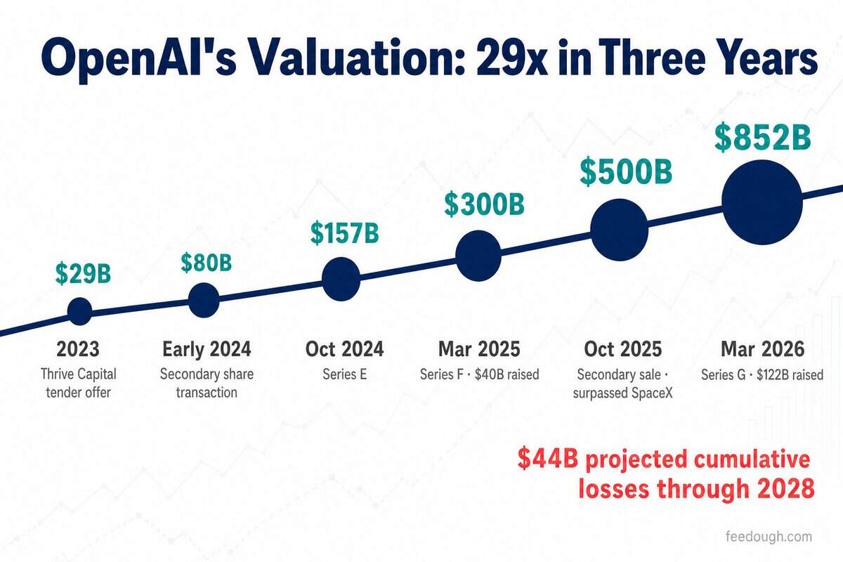 OpenAI Valuation & Funding Statistics