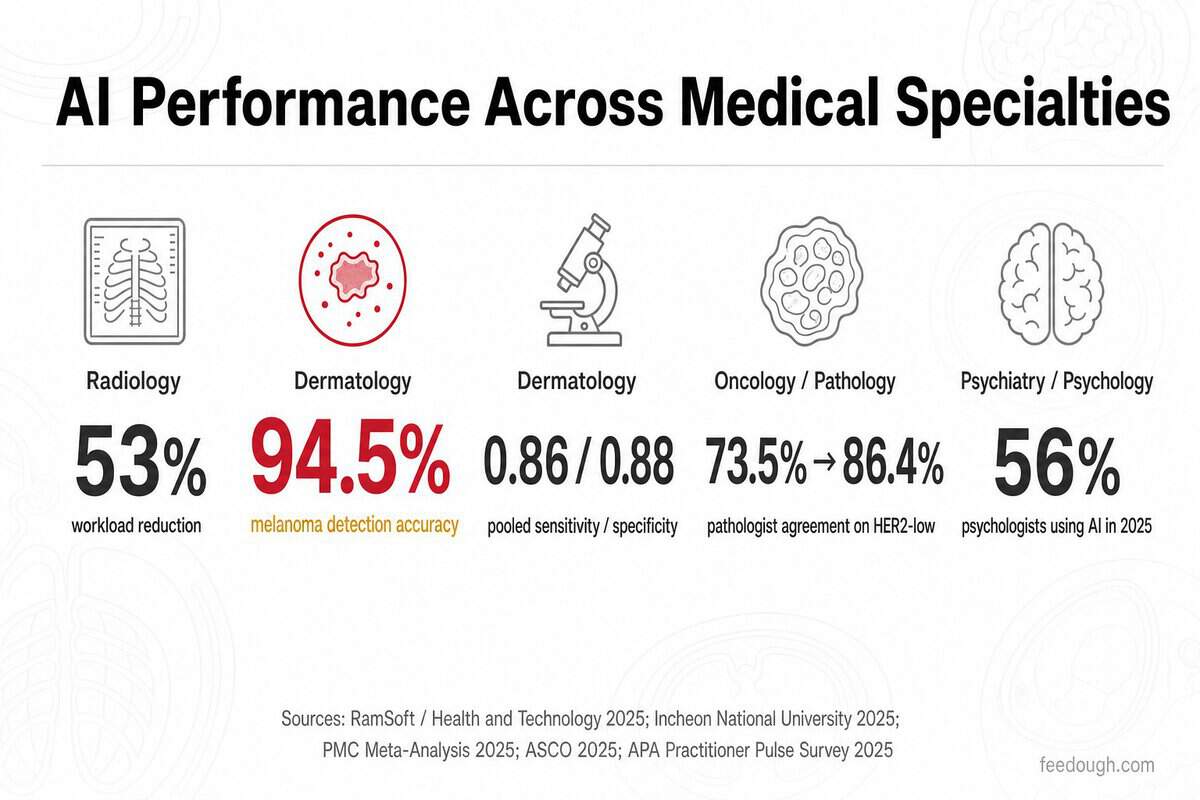 AI in Healthcare Statistics by Medical Speciality