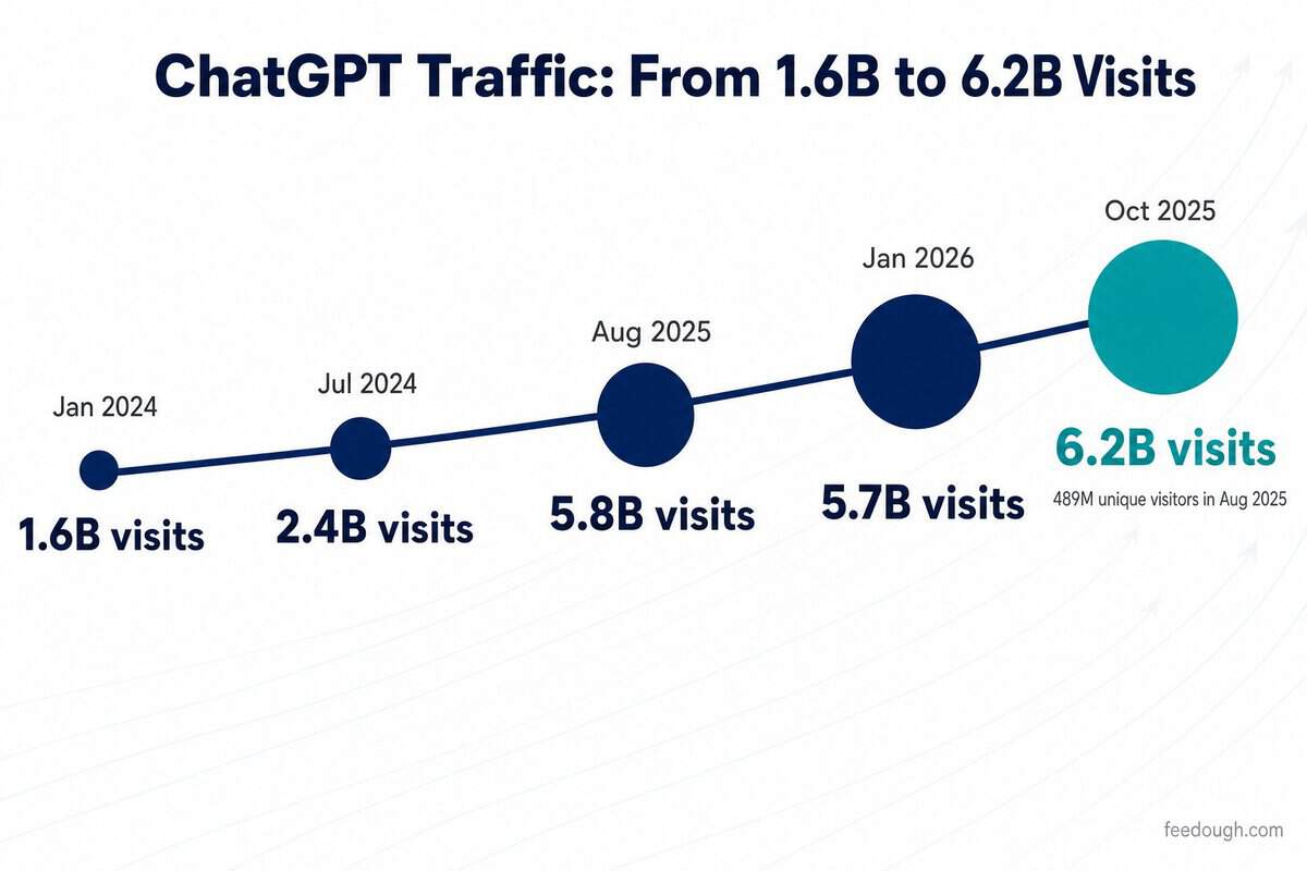 OpenAI’s Website Traffic & Engagement Statistics