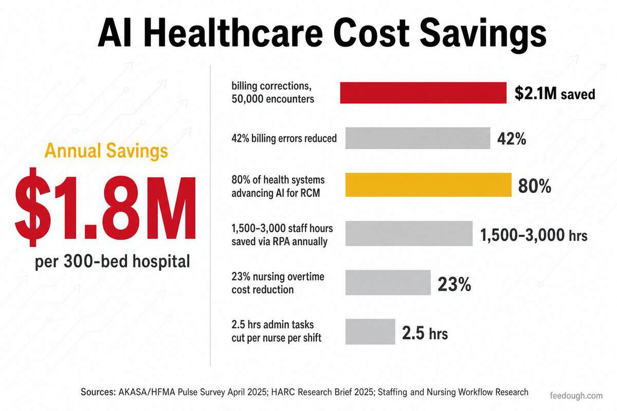 What cost savings are healthcare organisations achieving?