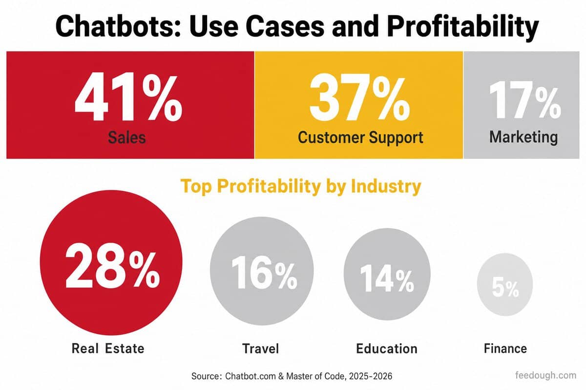 70+ AI Chatbot Statistics 2026: Market Growth, Adoption Rates & ROI ...